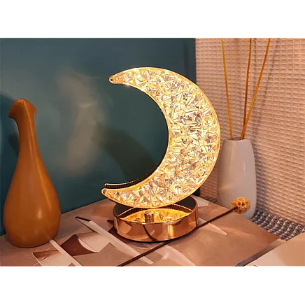 Table lamp moon crystal led rgb usb