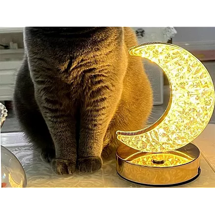 Table lamp moon crystal led rgb usb