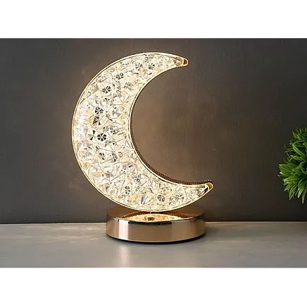 Table lamp moon crystal led rgb usb