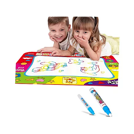 Water colouring mat large letters numbers educational