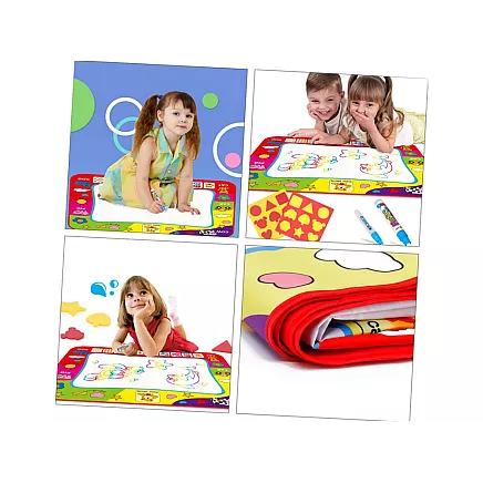 Water colouring mat large letters numbers educational