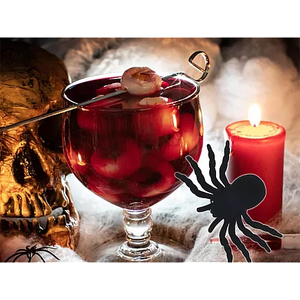 Zirnekļi Hellovīnam - 4 gab. dekorācijas