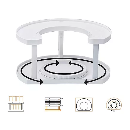 Bin organiser spice rack rotatable