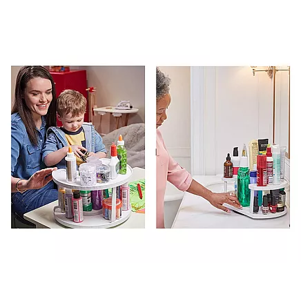 Bin organiser spice rack rotatable