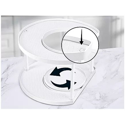 Bin organiser spice rack rotatable