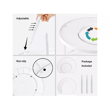 Bin organiser spice rack rotatable