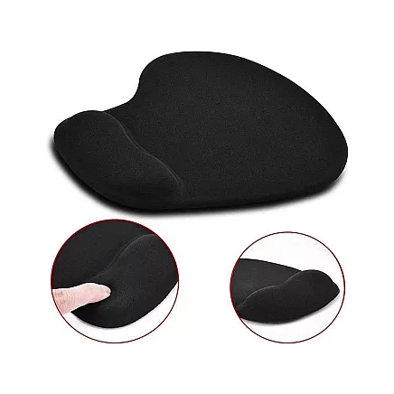 Mouse pad under wrist ergonomic gel memory
