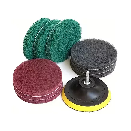 Set of polishing sponges for drill brushes cleaning pads 23 el.