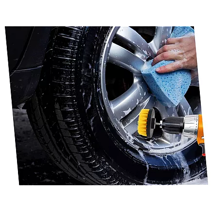 Set of polishing sponges for drill brushes cleaning pads 23 el.