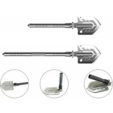 Saliekamā militārā lāpsta – daudzfunkcionāls izdzīvošanas rīks