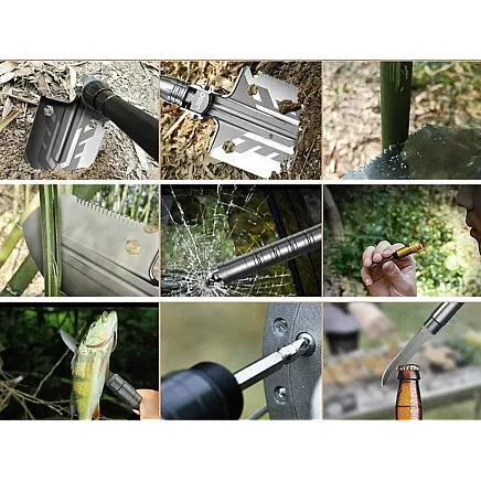 Saliekamā militārā lāpsta – daudzfunkcionāls izdzīvošanas rīks