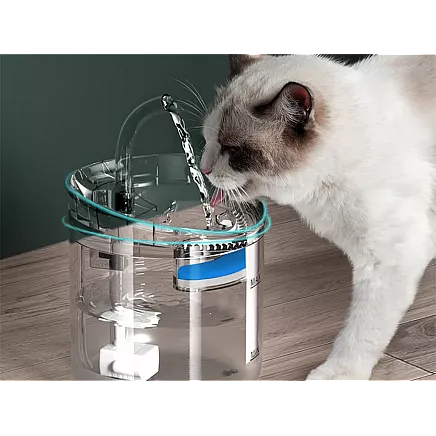 Klusā automātiskā dzirdinātava kaķiem un suņiem 1.8L ūdens strūklaka