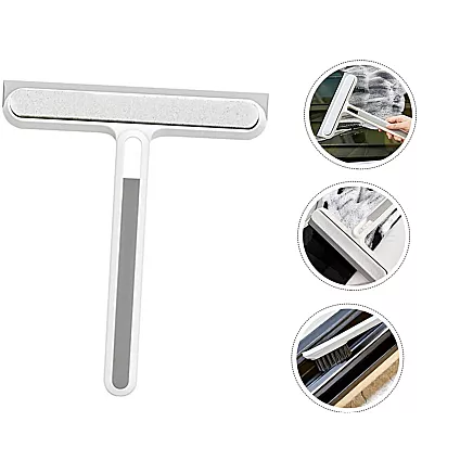 Window cleaner squeegee with handle window water brush groove brush