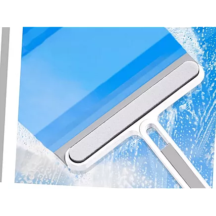 Window cleaner squeegee with handle window water brush groove brush