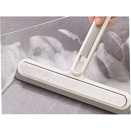 Window cleaner squeegee with handle window water brush groove brush