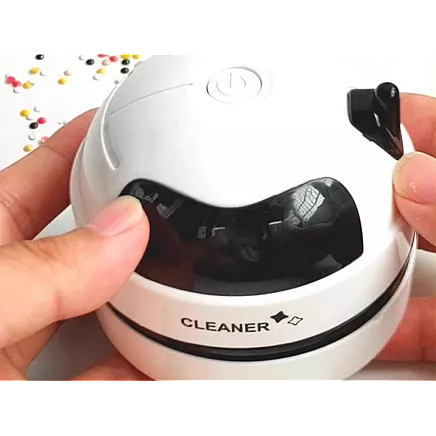 Mini handheld hoover cordless brush for table keyboard crumbs