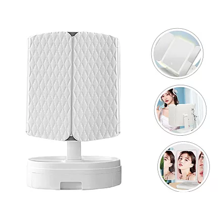 Grima spogulis ar LED apgaismojumu un palielinājumu 2X, 3X