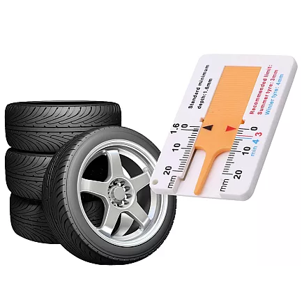 Testera Mērītājs Riepu Nodiluma Dziļuma Protektora Augstuma
