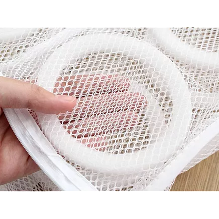 Mesh pouch shoe wash bag with zipper underwear roomy