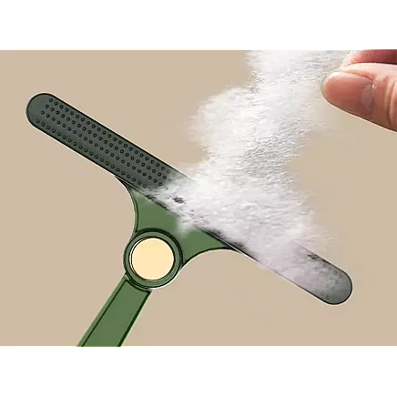 Brush roller for cleaning dog hair from rugs and carpets double sided