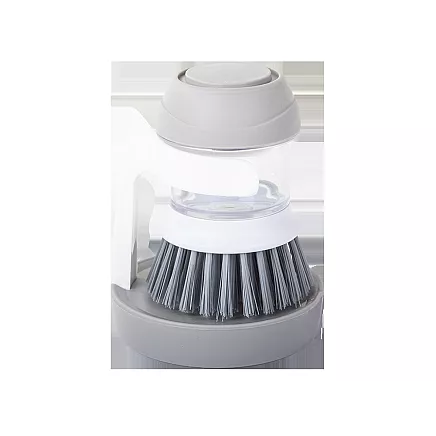 Scrub brush kitchen dishwasher liquid dispenser scrub stand