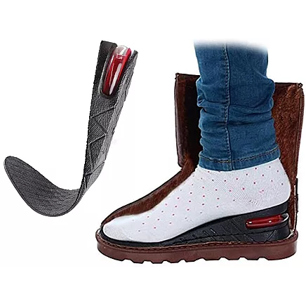 Height increasing shoe insoles adjustable sizes 35 - 42 heels
