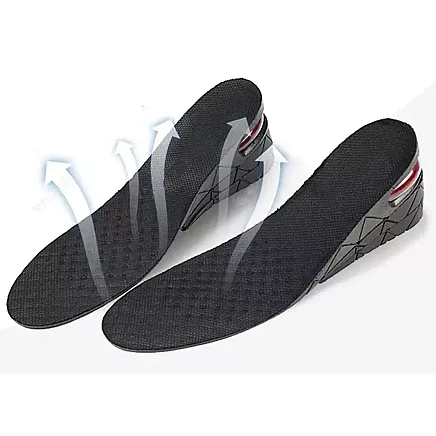Height increasing shoe insoles adjustable sizes 35 - 42 heels