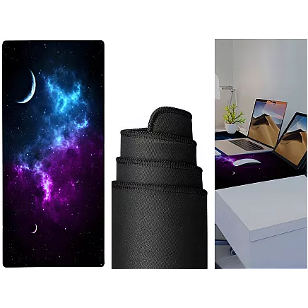 Gaming desk pad xxl cosmos stars 80x30 thick