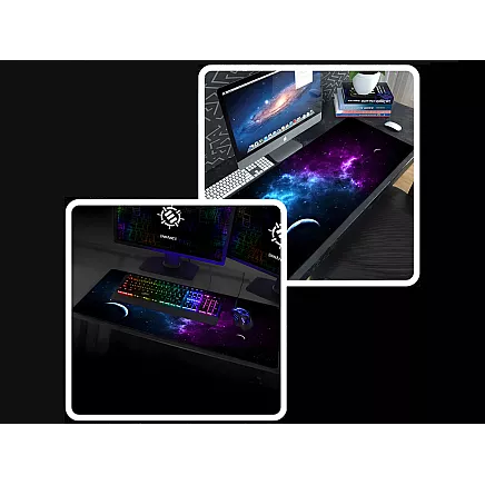 Gaming desk pad xxl cosmos stars 80x30 thick