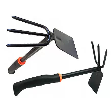 Garden hoe two-sided shovel claw rake hand digger for plants