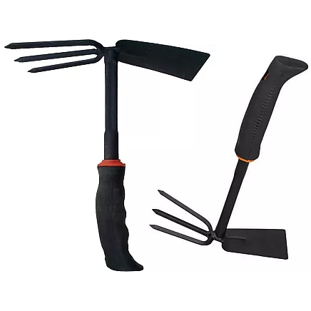 Garden hoe two-sided shovel claw rake hand digger for plants