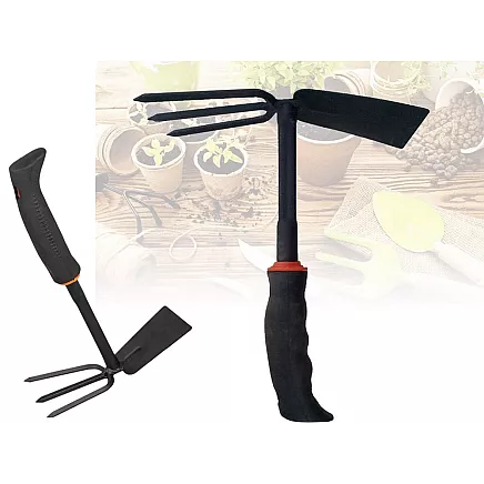 Garden hoe two-sided shovel claw rake hand digger for plants