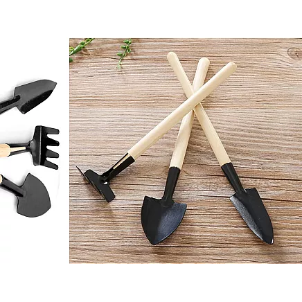 Gardening tool set rake shovel 3in1 mini potting tools