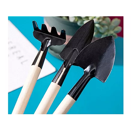 Gardening tool set rake shovel 3in1 mini potting tools