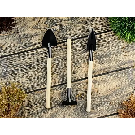Gardening tool set rake shovel 3in1 mini potting tools