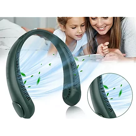 Portatīvais USB uzlādējamais kakla ventilators