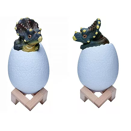 Bērnu Nakts Gaisma Lampa Dinozaurs Triceratops Ola RGB LED