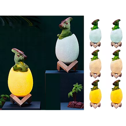 Bērnu Nakts Gaisma Lampa Dinozaurs Ola RGB LED