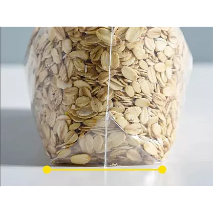 Atkārtoti lietojami plastmasas zip maisiņi pārtikai, 600 ml, 20 gab.