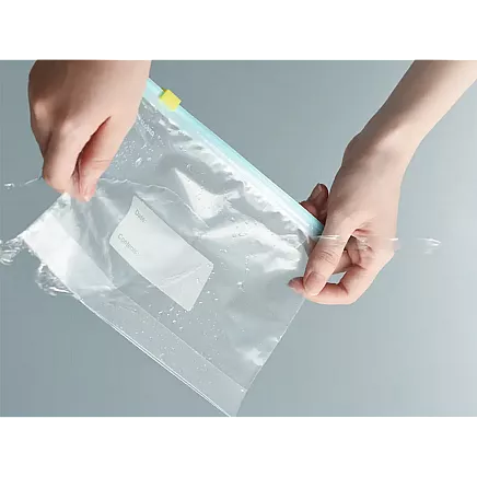 Atkārtoti lietojami plastmasas zip maisiņi pārtikai, 600 ml, 20 gab.