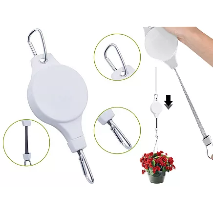 Pagarināms Regulējams Āķis Puķu Podu Pakarināšanai, 2 gab. komplekts
