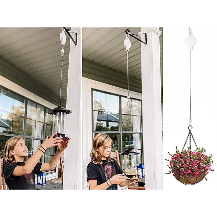 Pagarināms Regulējams Āķis Puķu Podu Pakarināšanai, 2 gab. komplekts
