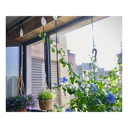 Pagarināms Regulējams Āķis Puķu Podu Pakarināšanai, 2 gab. komplekts