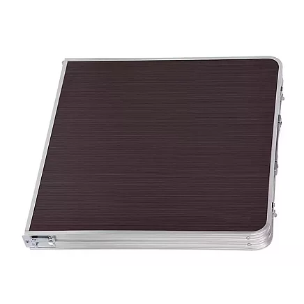 Saliekams tūrisma galds ar 4 krēsliem, Brūns