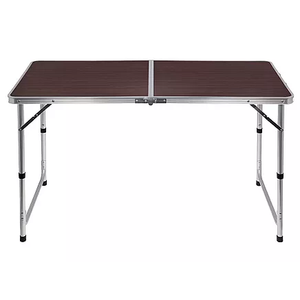 Saliekams tūrisma galds ar 4 krēsliem, Brūns