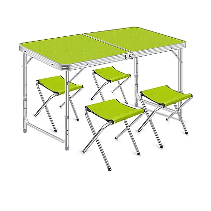 Saliekamais tūrisma galda un krēslu komplekts