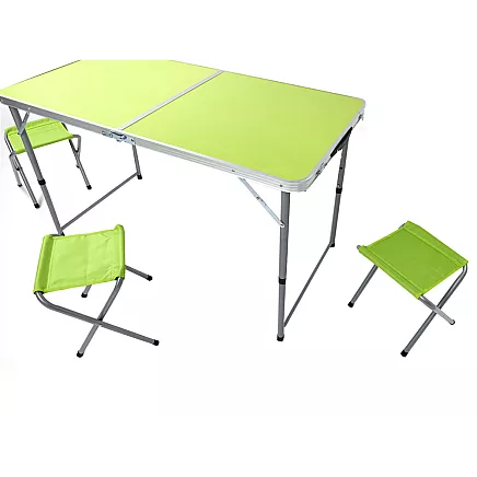 Saliekamais tūrisma galda un krēslu komplekts