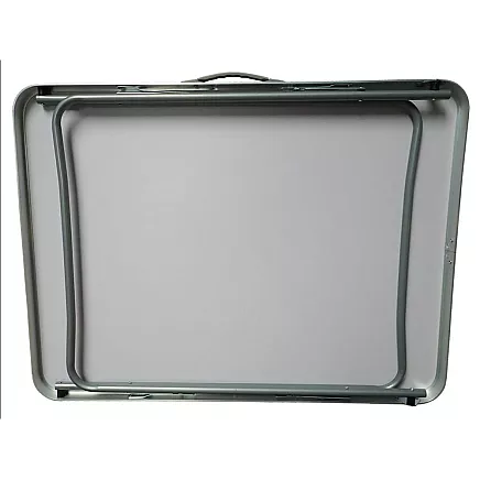 Saliekamais tūrisma galds ar rokturi, dārza galds, brūns