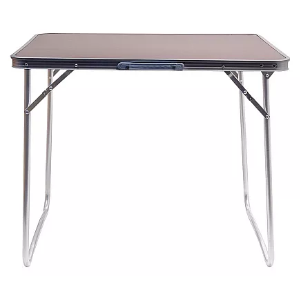 Saliekamais tūrisma galds ar rokturi, dārza galds, brūns