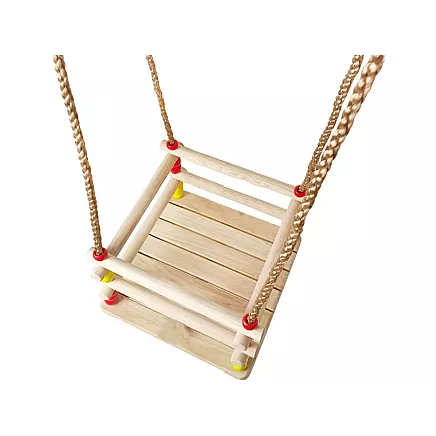 Childrens garden swing armchair rocking chair wooden railing for garden home